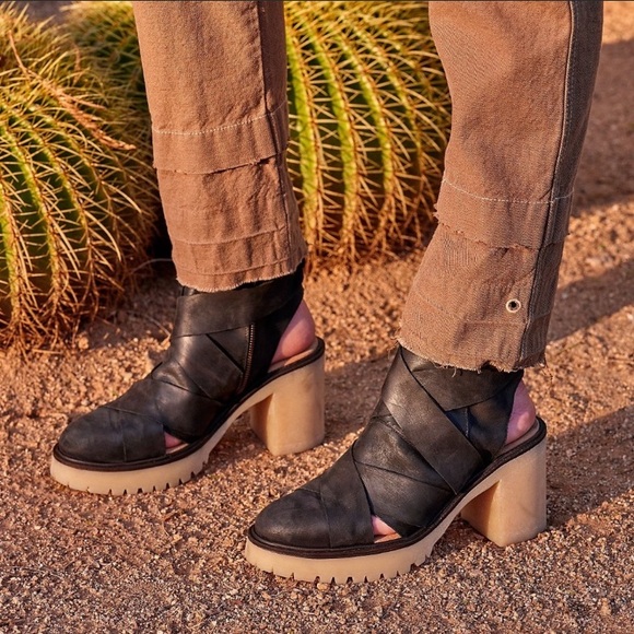 Free People Blake Platform Boots in Black - Picture 2 of 8